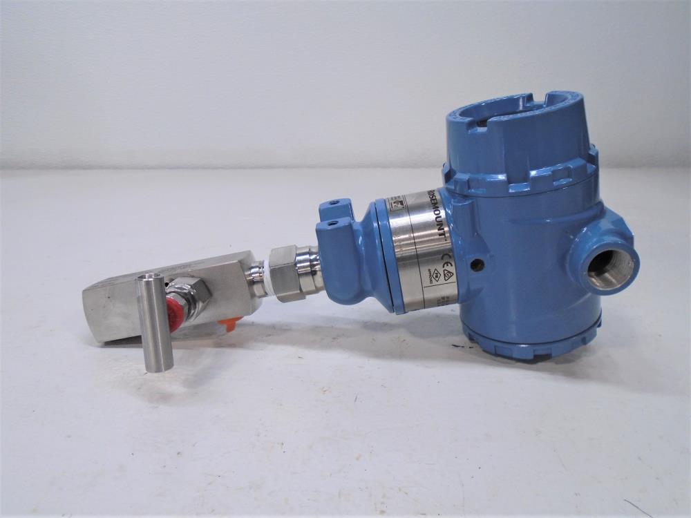 Rosemount 3051 Pressure Transmitter w/ Manifold Valve 3051TG4A2B21AE5M5Q4S5